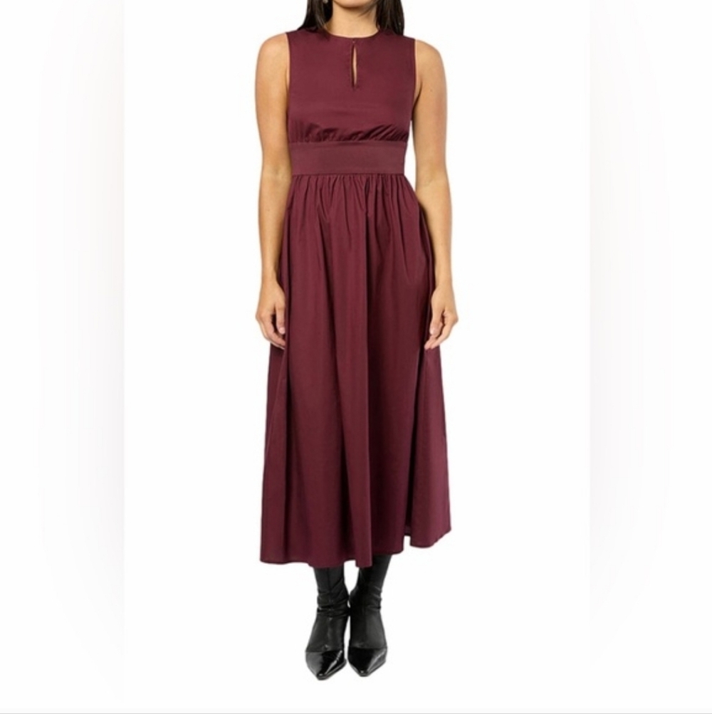 WeWoreWhat NWT Eggplant Keyhole Midi Dress Size‎ XL